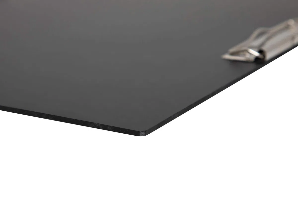 2340290 - Vassoio A3 orizzontale, in plastica, dimensioni 43 x 33 x 1,5 cm, apertura 0,8 cm, colore: Nero