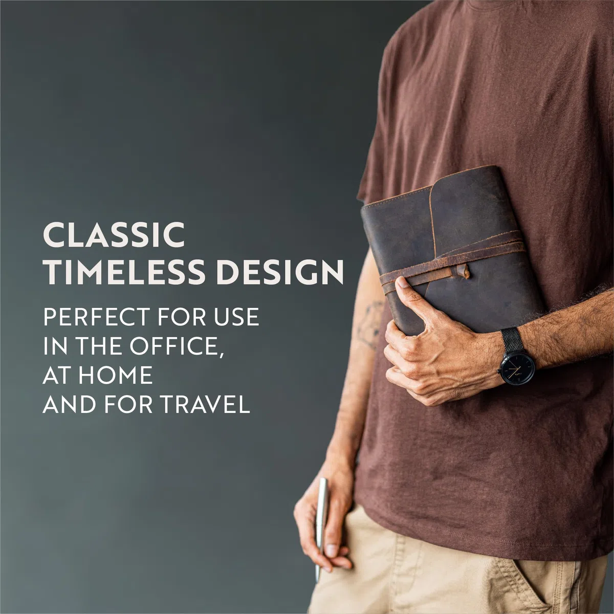 moonster Quaderno Appunti Ricaricabile in Pelle, Block Notes da Donna e Uomo, Blocco Appunti in Pelle con Penna e Fogli a Righe, Quaderno A5, Quaderno di Viaggio, Taccuino Vintage