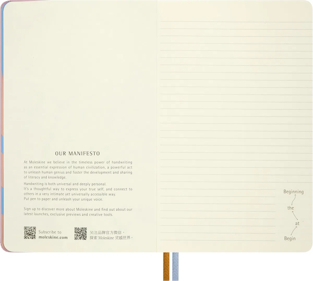 Moleskine Taccuino a Righe Le Avventure di Alice nel Paese delle Meraviglie, Copertina Rigida in Tela e Chiusura Elastica, con due Segnalibri e Adesivi a Tema, Alice, Formato Large 13 x 21 cm