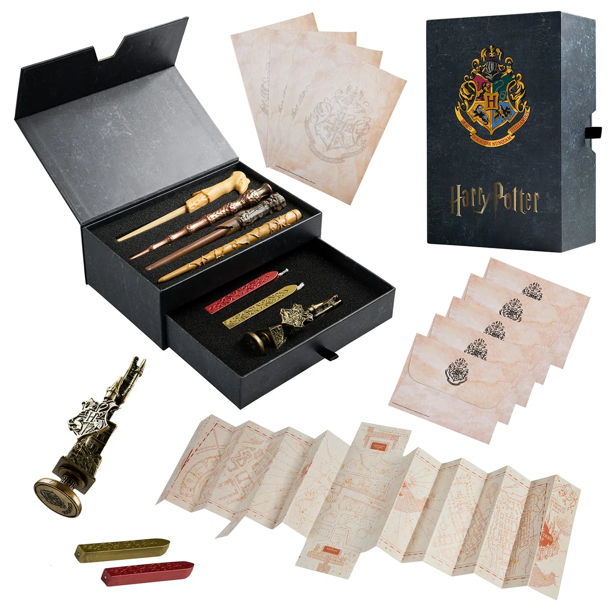 Harry Potter Cancelleria, Set Penna Bacchetta, Carta da lettere e Buste