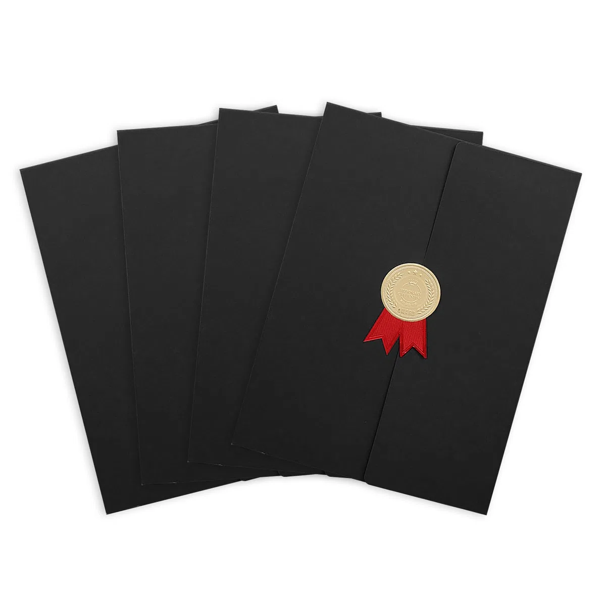 Set di 4 copertine di laurea A4 titolare del certificato con carte di laurea portacertificati per diplomi con lettera di nomina premio personalizzabile
