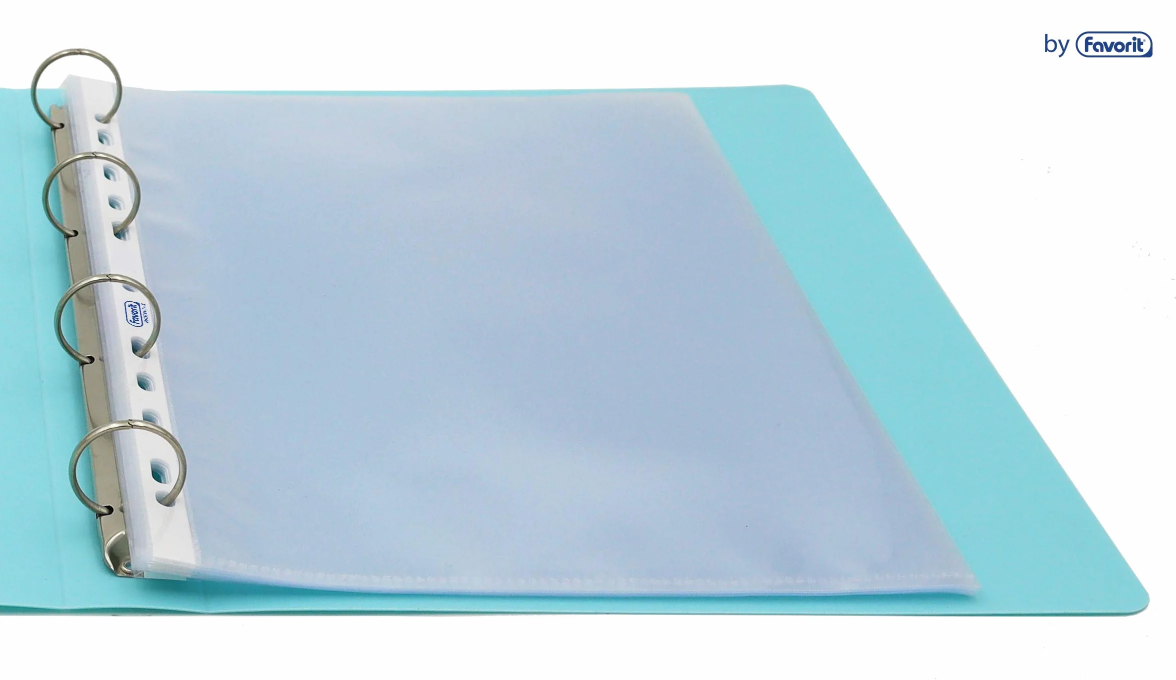 Favorit 100460064 - Buste a Foratura Universale 100 Buste, 24 x 30 cm, Trasparente