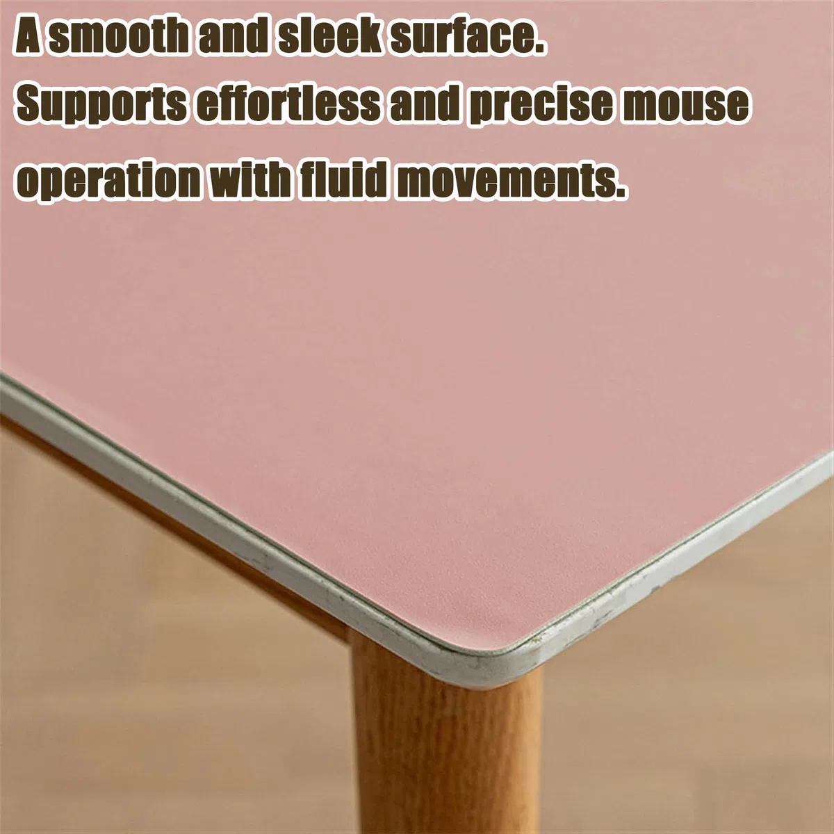 Sottomano Scrivania 50 x 105 cm Antiscivolo Blocco da Scrivania Impermeabile Facile da Pulire per Laptop, Copri, Rosa