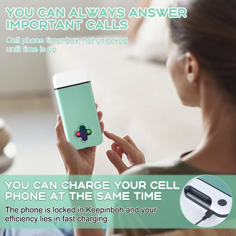 Scatola di blocco del telefono con timer, scatola di blocco temporizzata di autocontrollo con timer, scatola di blocco della prigione del telefono per iPhone/Android, scatole di blocco del