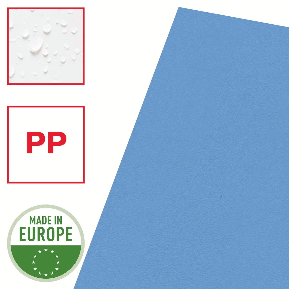 Esselte Buste L Deluxe, in PPL Antiriflesso, per Archiviare e Conservare Documenti in Formato A4, Confezione da 100 Buste Blu Trasparenti, 54837