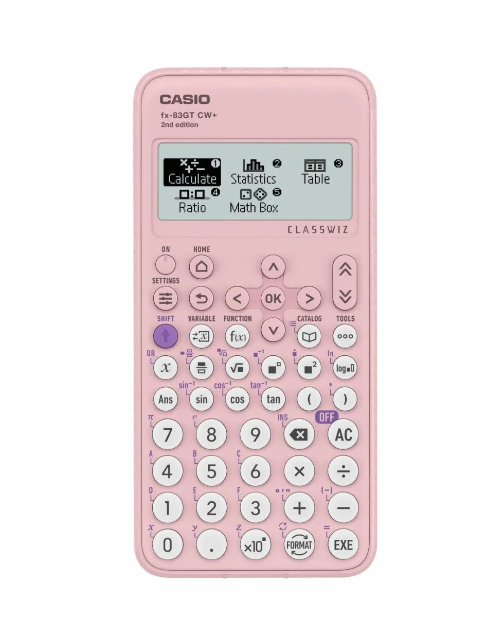 Casio fx-83GTCW+ - Calcolatrice scientifica rosa (versione UK) - Aggiornamento rispetto al precedente modello fx-83GTCW