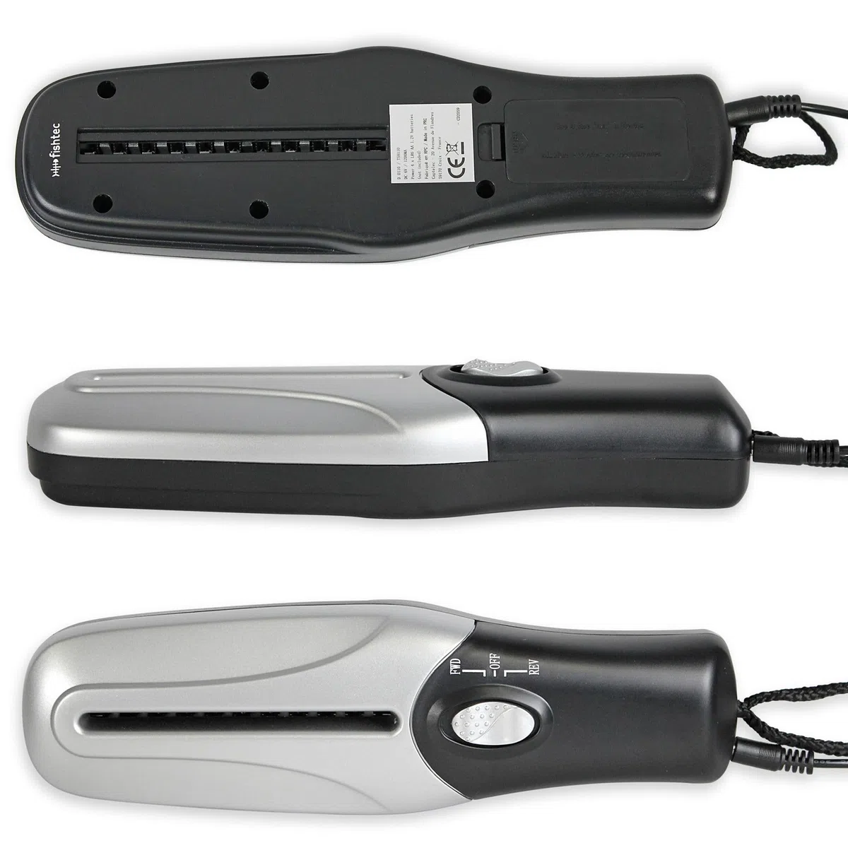 Distruttore di documenti cartacei elettrico - Portatile/Compatto - Sminuzzatrice Trituracarta - Taglio Rapido - Alimentazione: Pile/USB - 26 x 8 CM - Grigio & Nero