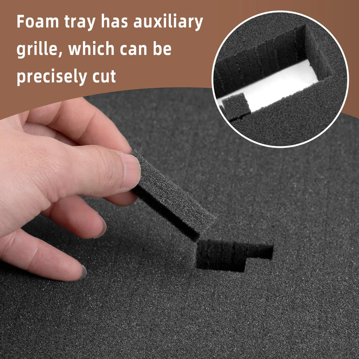 DECOHS 4 pezzi Pick and Pluck Foam- 30,5 x 30,5 x 5,1 cm Pick Apart Foam - Pluck Pre Cube foglio di schiuma con fondo uso per scatole giochi da tavolo cassetti