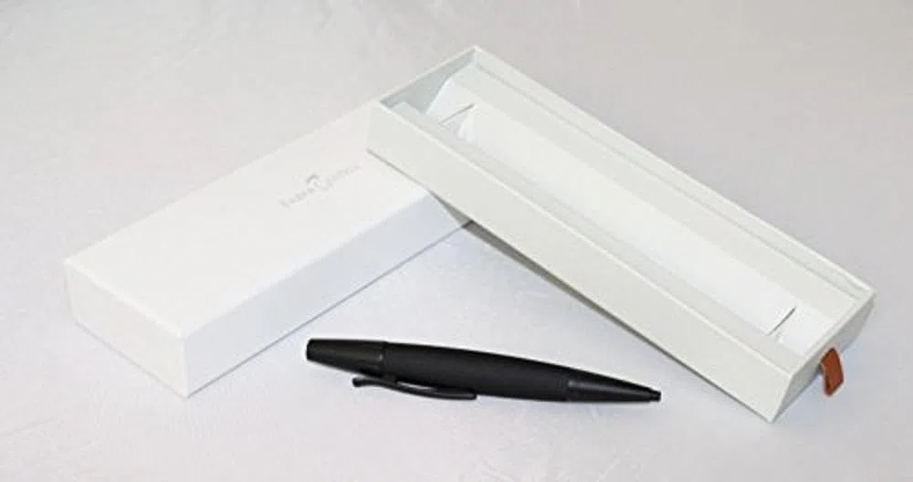 Faber-Castell 138383 Portamine e-motion chrome woodin legno di pero nero