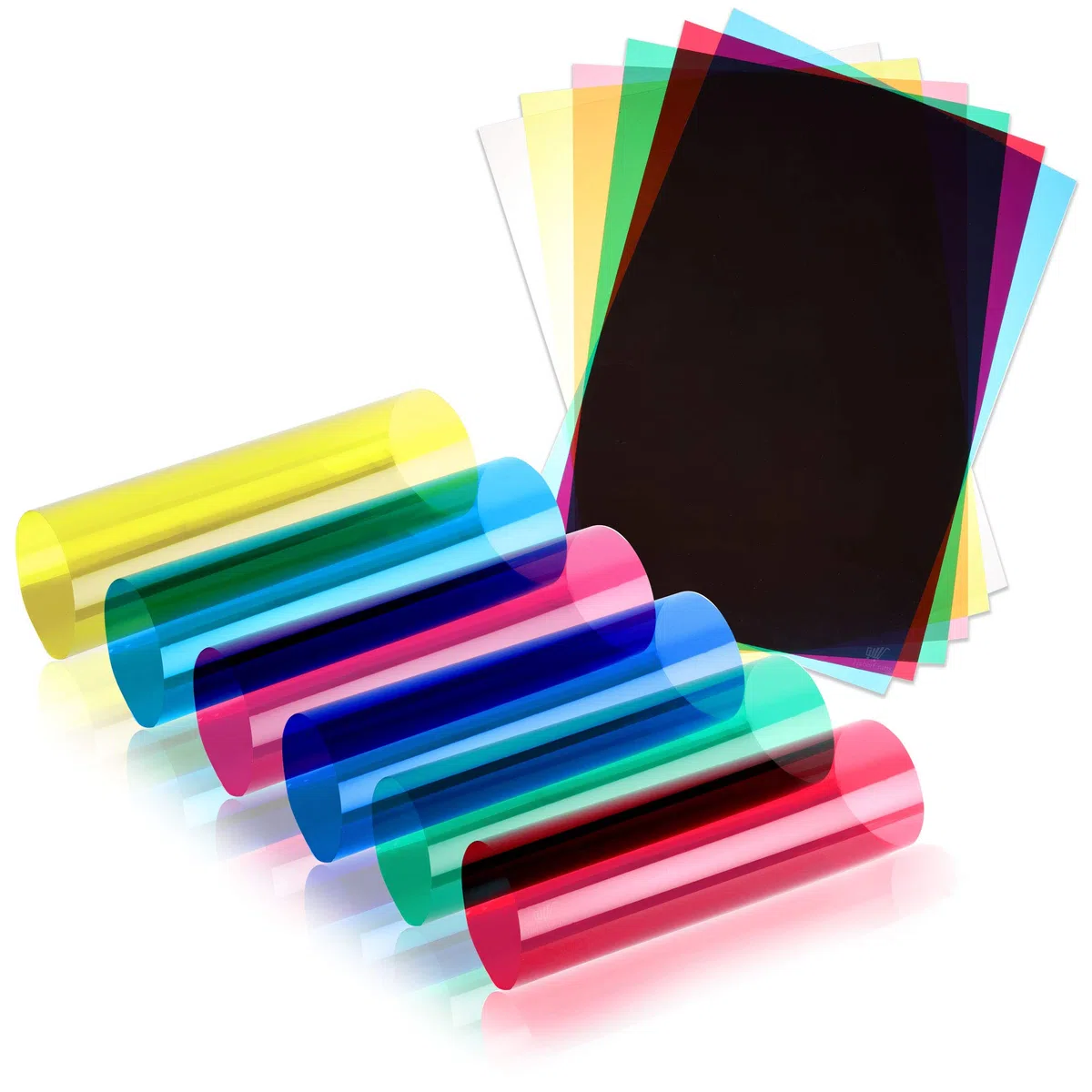 Fogli di acetato A3 OHP foglio di acetato trasparente pellicola di plastica filtro luce gel aiuto alla lettura spesso 100 micron aiuto alla lettura rosso, giallo, blu, rosa, verde, trasparente