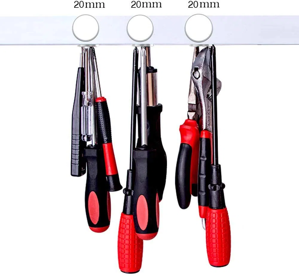WuKong 20 Pezzo Magneti forti neodimio potente magnete calamita super forte da parete, Lavagna per il frigo Lavagna per ufficio Mini magneti rotondi per servizio pesante (20x 3mm)
