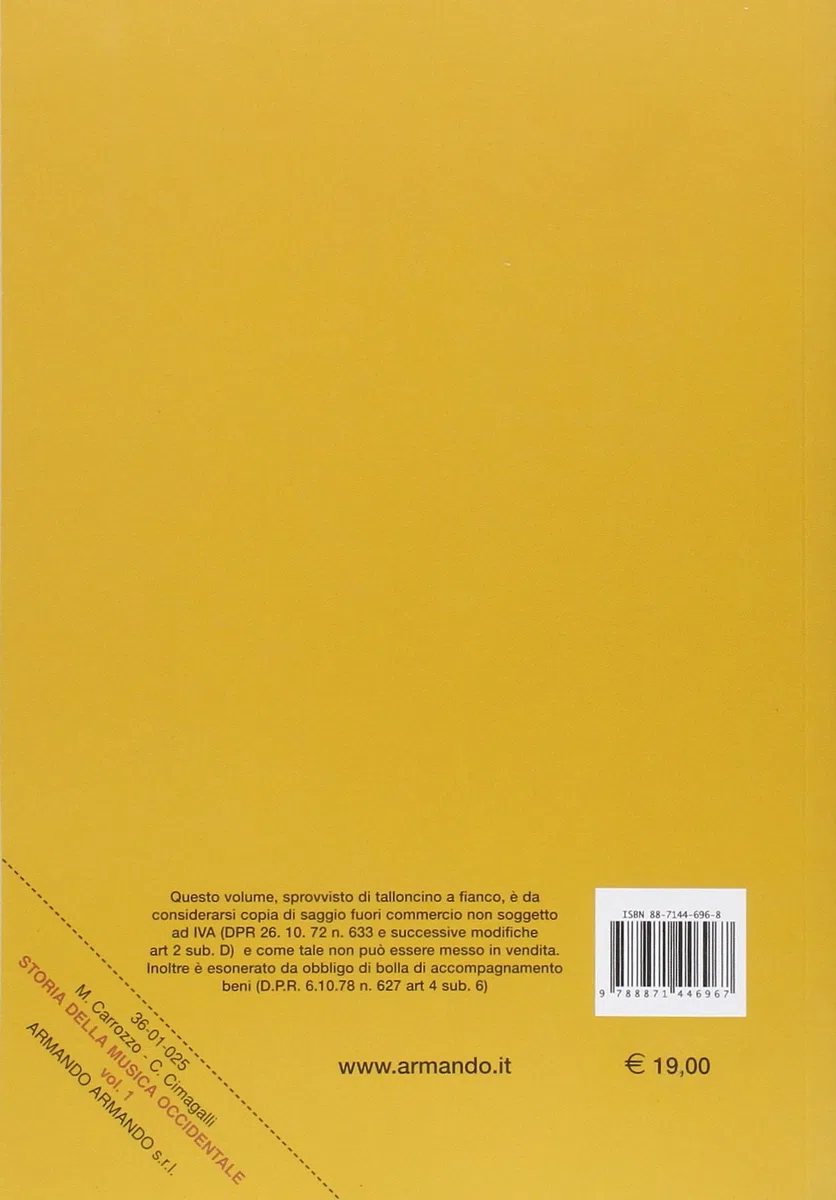 Storia della musica occidentale. Per i Licei a indirizzo socio-psico-pedagogico e gli Ist. Magistrali (Vol. 1)