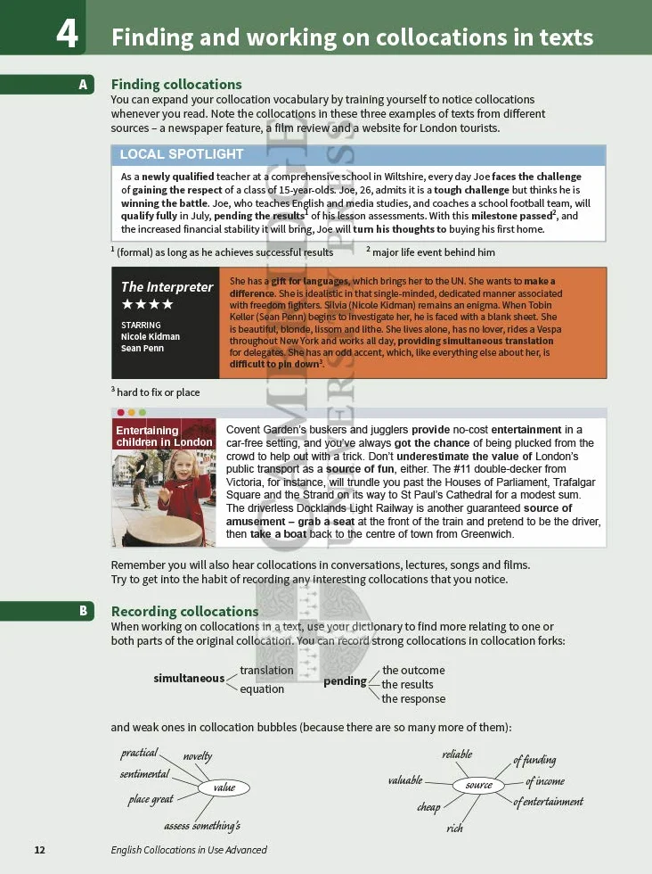 English Collocations in Use Advanced Book with Answers: How Words Work Together for Fluent and Natural English [Lingua inglese]