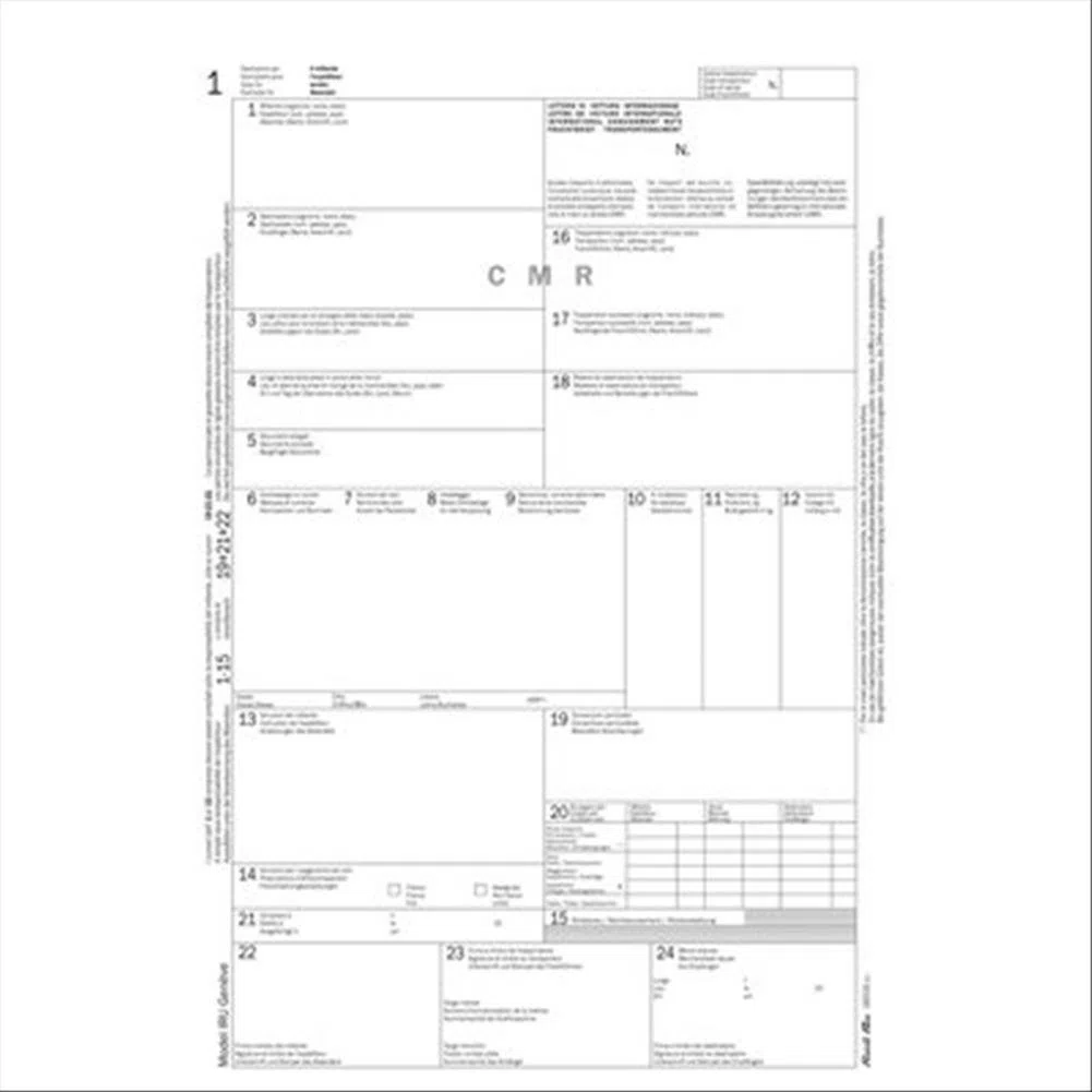 Semper Multiservice 183160000 Snap Lettera di Vettura Internazionale, CMR, 50 Pezzi