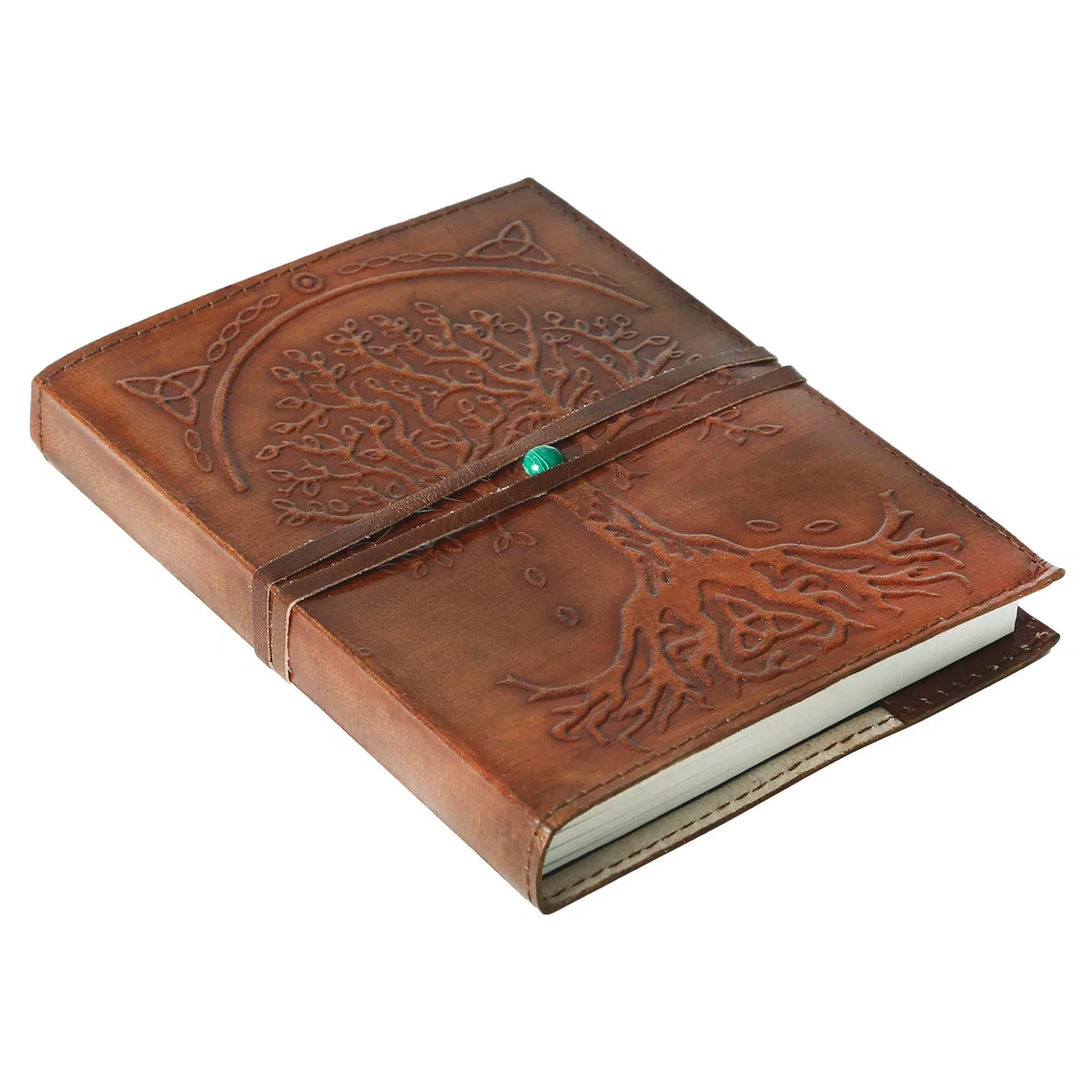 Komal's Passion Leather Diario in pelle, ricaricabile a righe, albero della vita, fatto a mano, da scrittura o taccuino quotidiano rilegato, uomini e donne, ideale come regalo per artisti, schizzi.