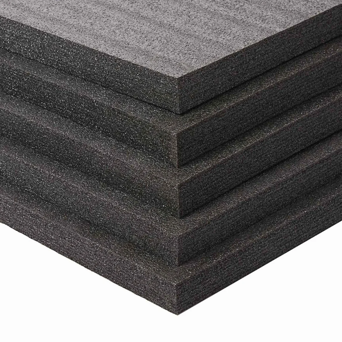 Schiuma multistrato 800 x 600 mm, ad alta densità, personalizzabile, per imballaggio, protezione e organizzazione sicuri, ideale per cassette degli attrezzi e attrezzature sensibili (nero, 30 mm)