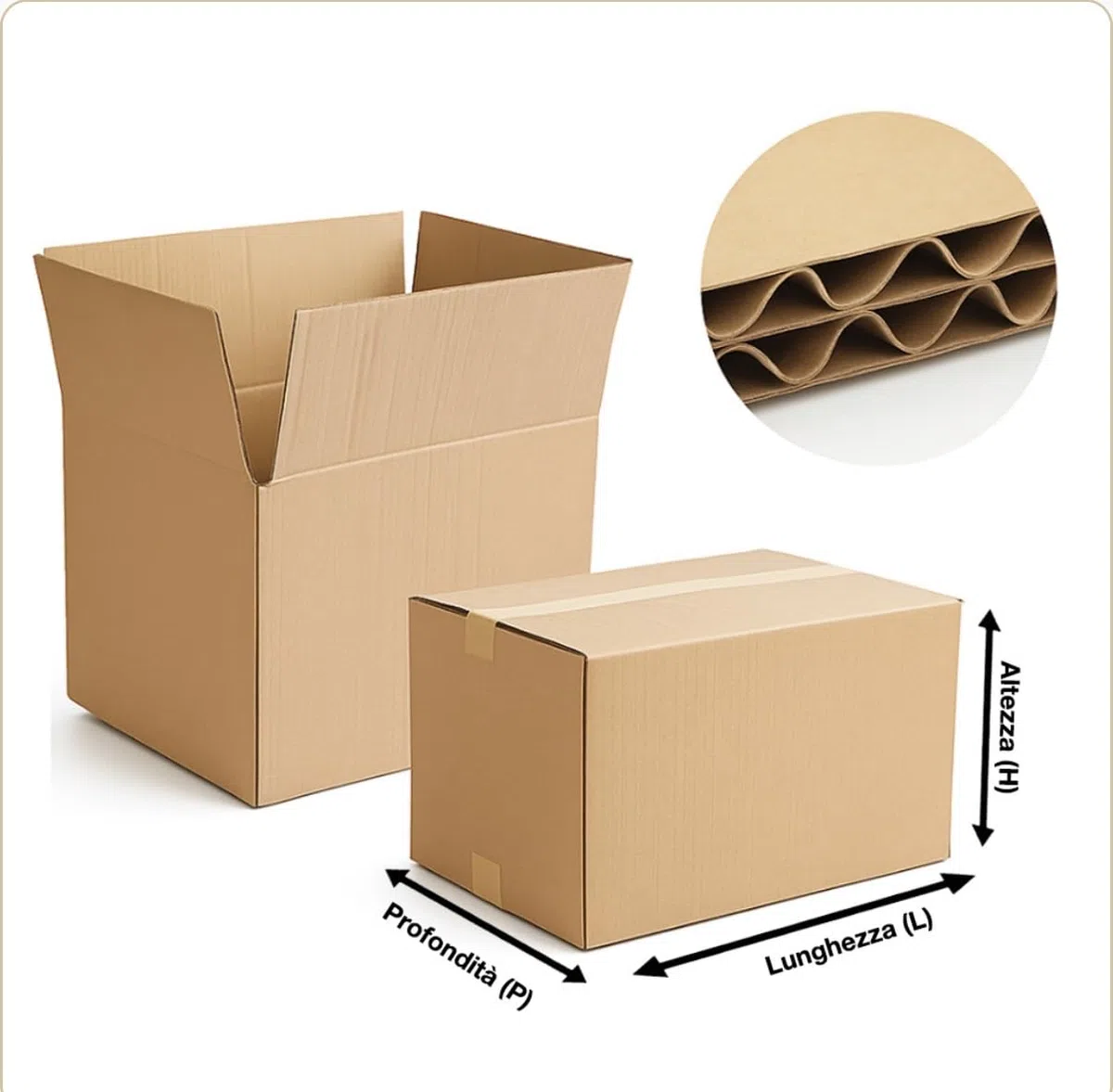60x30x30 cm (10 pz) - Scatoloni per Trasloco- Scatole Resistenti In Cartone per Spedizione e Trasloco- Avana - Resistenti, Ecologiche, Mottola Packaging