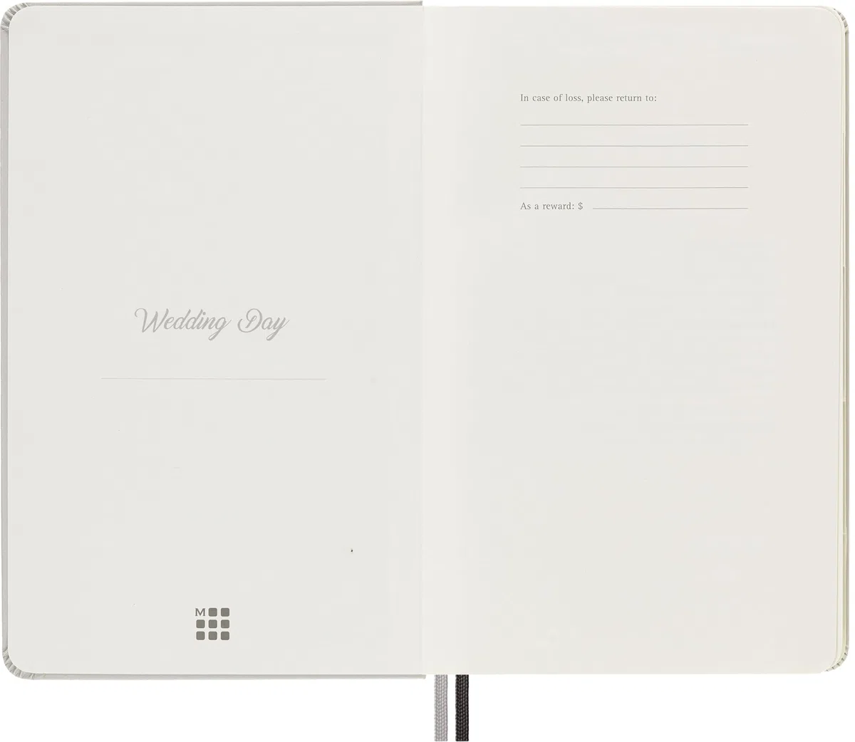 Moleskine Wedding Journal, Taccuino a Tema per Pianificare e Organizzare il Tuo Calendario di Nozze, Copertina Rigida, Formato Grande 13 x 21 cm, 400 Pagine