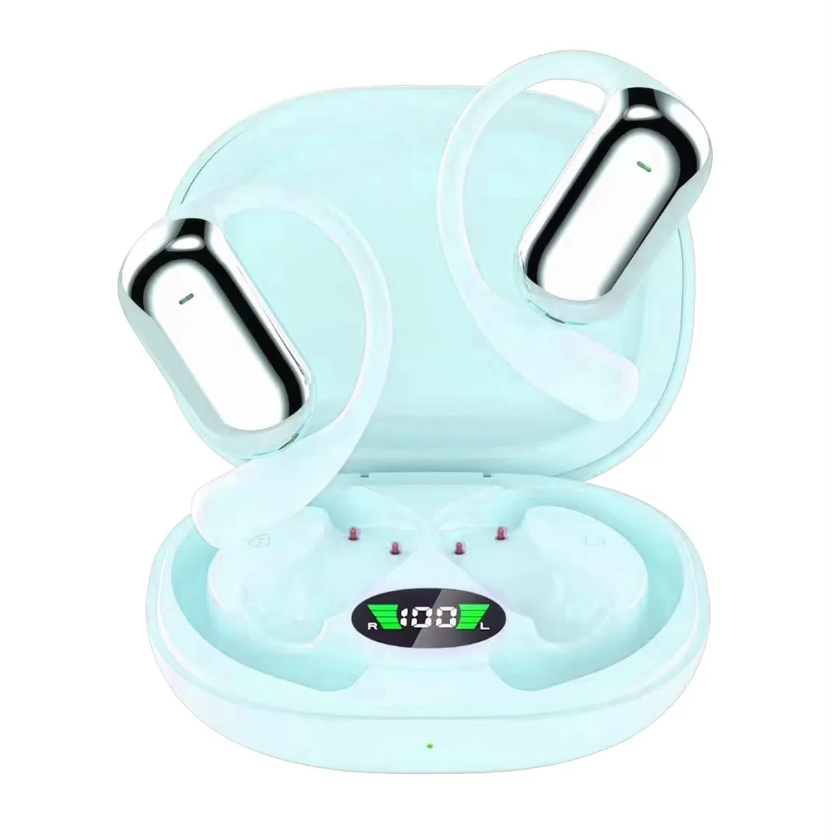 AI Cuffie Traduzione Simultanea in 188 Lingue , 2026 4 in1 Auricolari Traduttore Vocale Istantaneo Multilingue,Bluetooth 6.1 Wireless 60 ore con ENC Mics, Cuffie Traduzione Adatto per affari (blu)