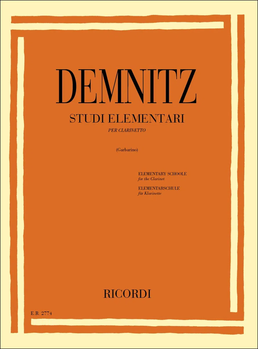 Demnitz Studi Elementari per Clarinetto | Metodo Base Progressivo con Esercizi Tecnici per Principianti | Spartito per Conservatorio, Scuola e Corso di Clarinetto | Idea Regalo per Clarinettisti