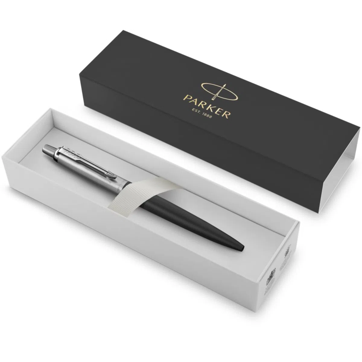 Penna Parker Jotter Bond Street personalizzata + confezione regalo | Crea un regalo davvero unico | Incisione laser (Nero)