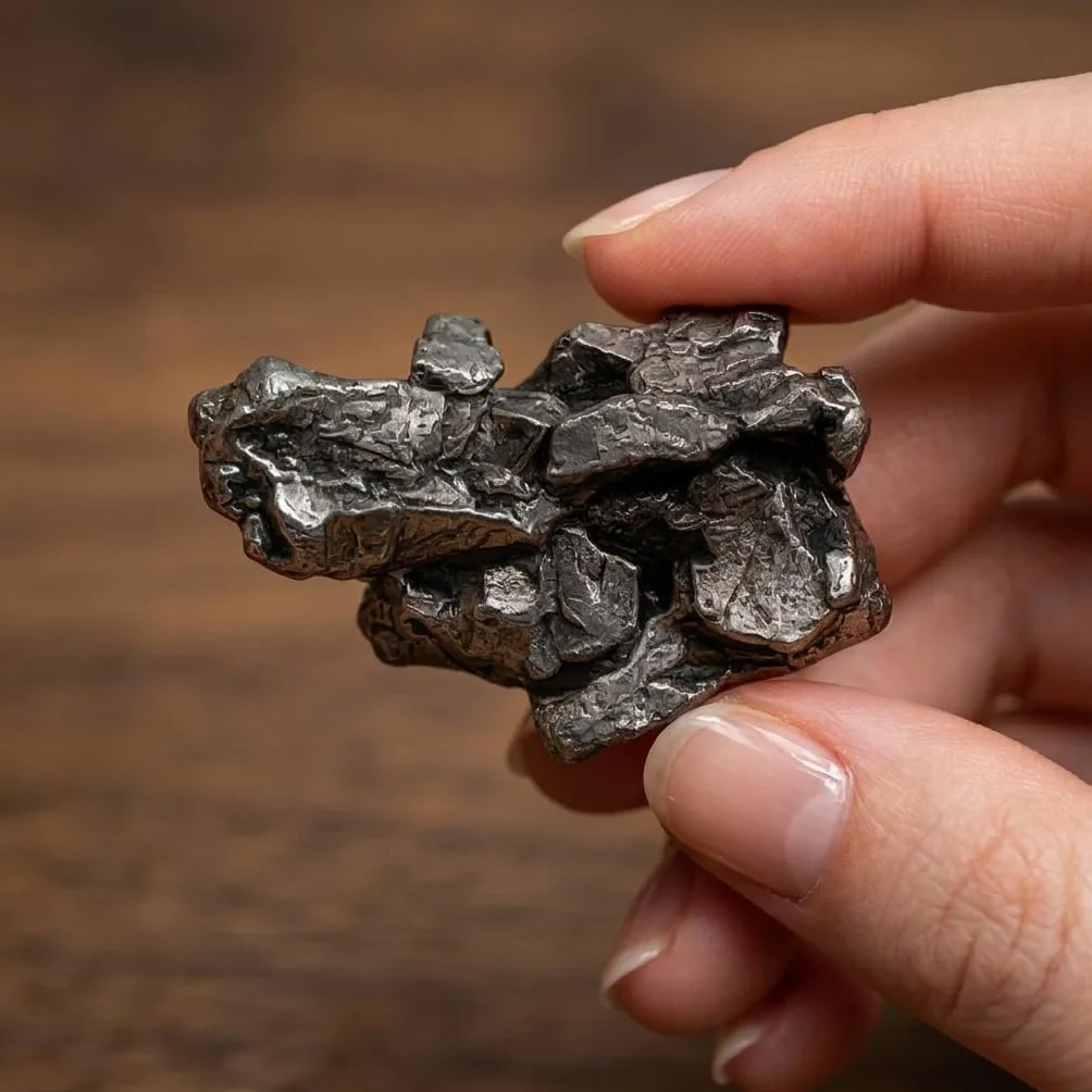 Makai - Vero meteorite, stella cadente con certificato di autenticità, confezione regalo, biglietto personalizzato con dedica