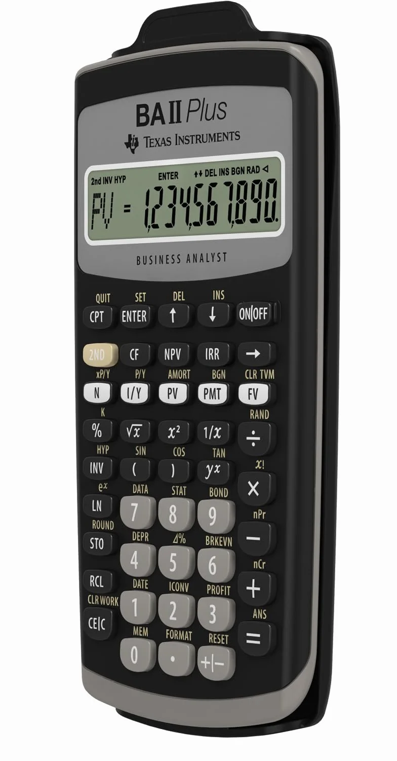 Texas Instruments TI-BA II Plus - Calcolatrice finanziaria VE=1