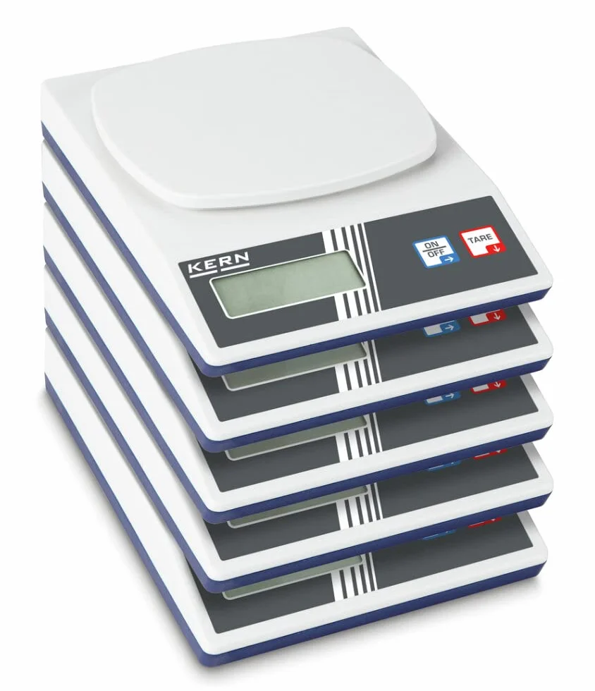 Kern EFS 600-1 - Bilancia didattica impilabile per l‘insegnamento sperimentale, Divisione [d]: 0,1 g, Portate [Max]: 620 g