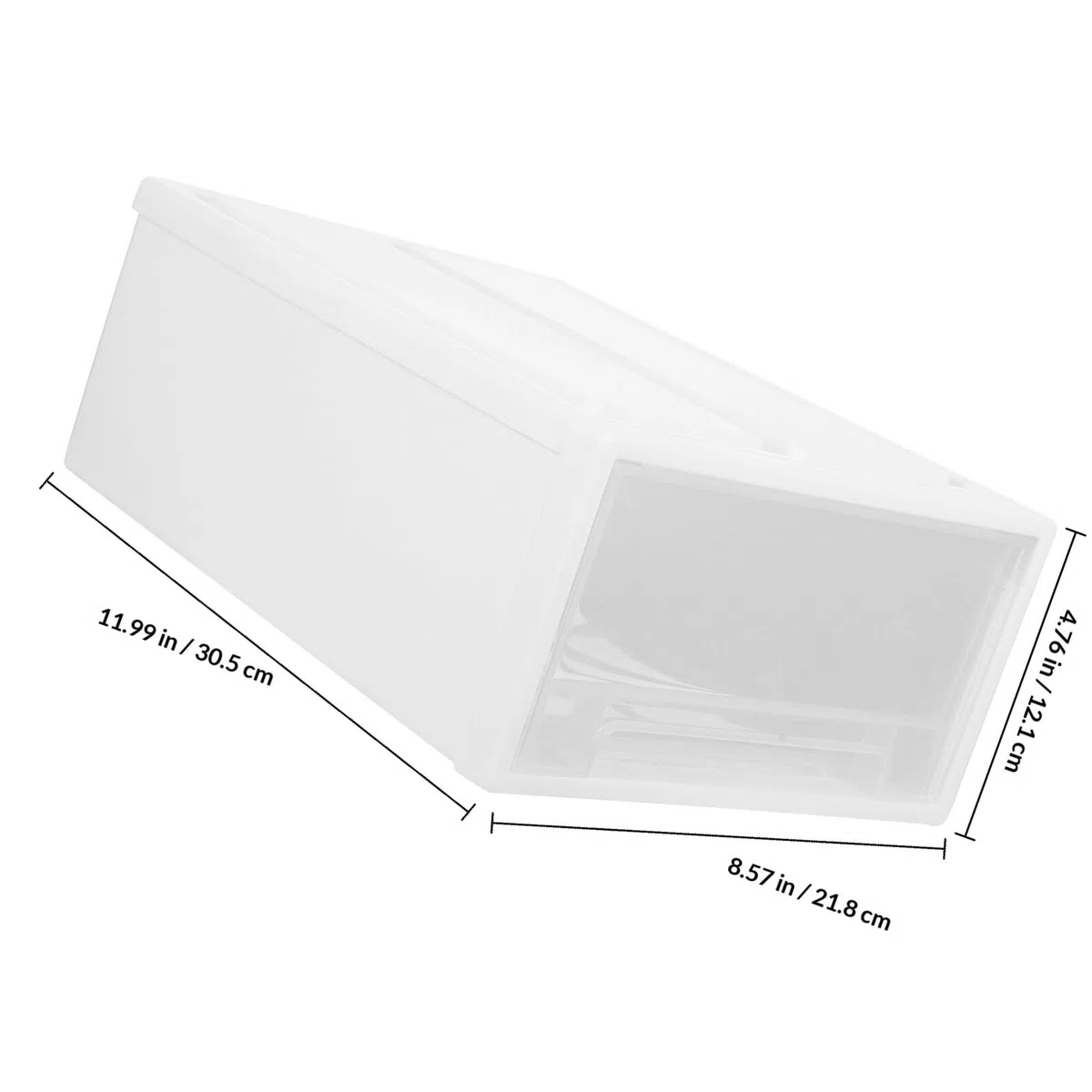 Healeved Organizer da Scrivania Cassetti Trasparenti 8l, Scatola Portaoggetti per Organizzazione e Stoccaggio, Contenitore Multifunzione per Cosmetici e Piccoli Accessori in Casa e Ufficio