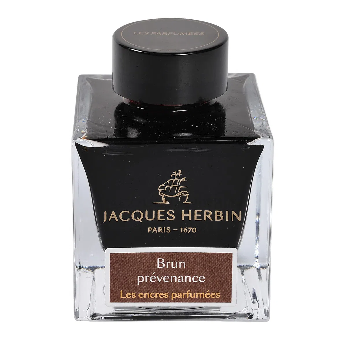 Jacques Herbin 14747JT - flacone e d'inchiostro profumato 50 ml per pennini e stilografiche, marrone . Prodotto in Francia