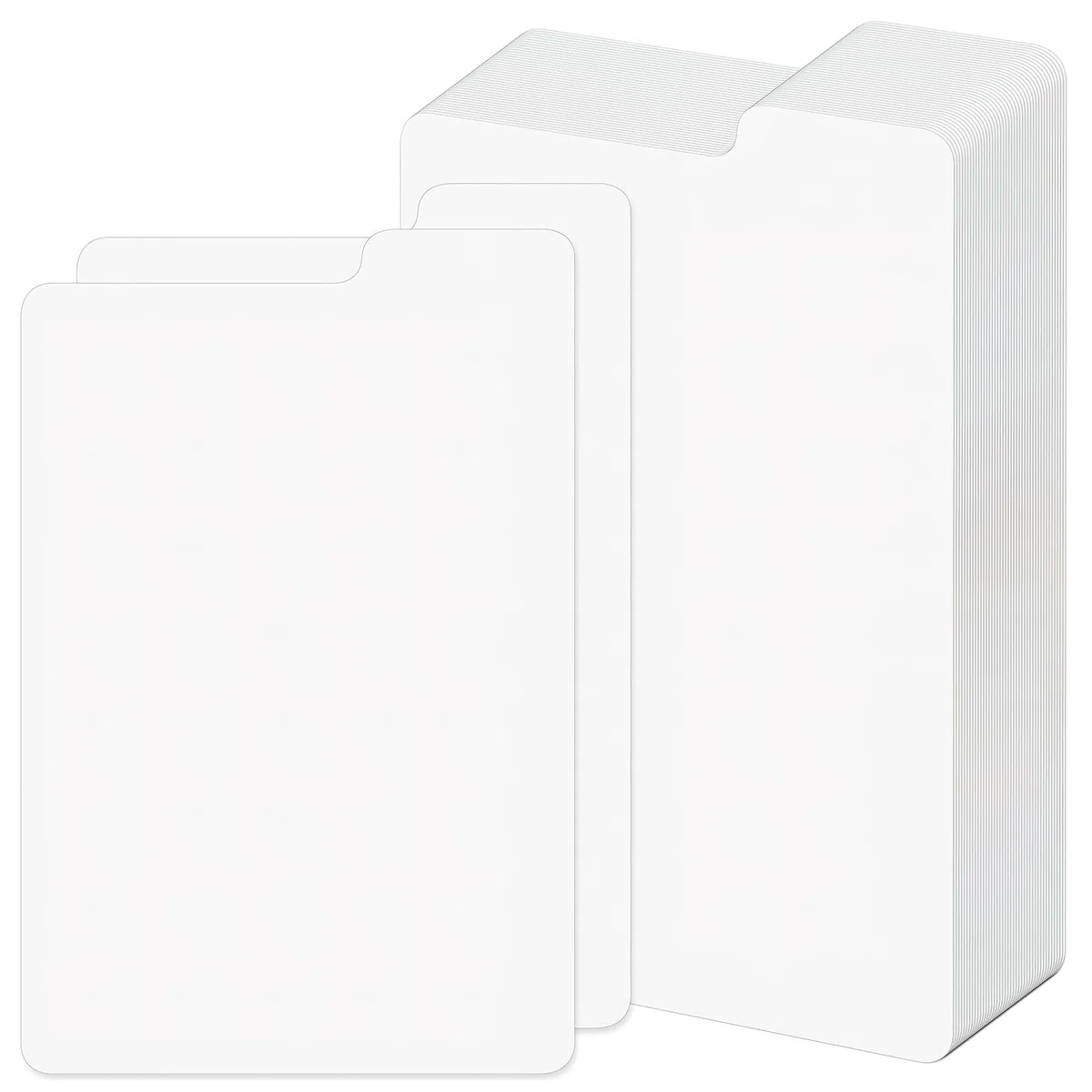 120 divisori per fumetti con linguetta, 28,5 x 18,3 cm, divisori in cartone spesso, divisori per fumetti corti o lunghi, scatole per fumetti, forniture per ufficio (bianco)