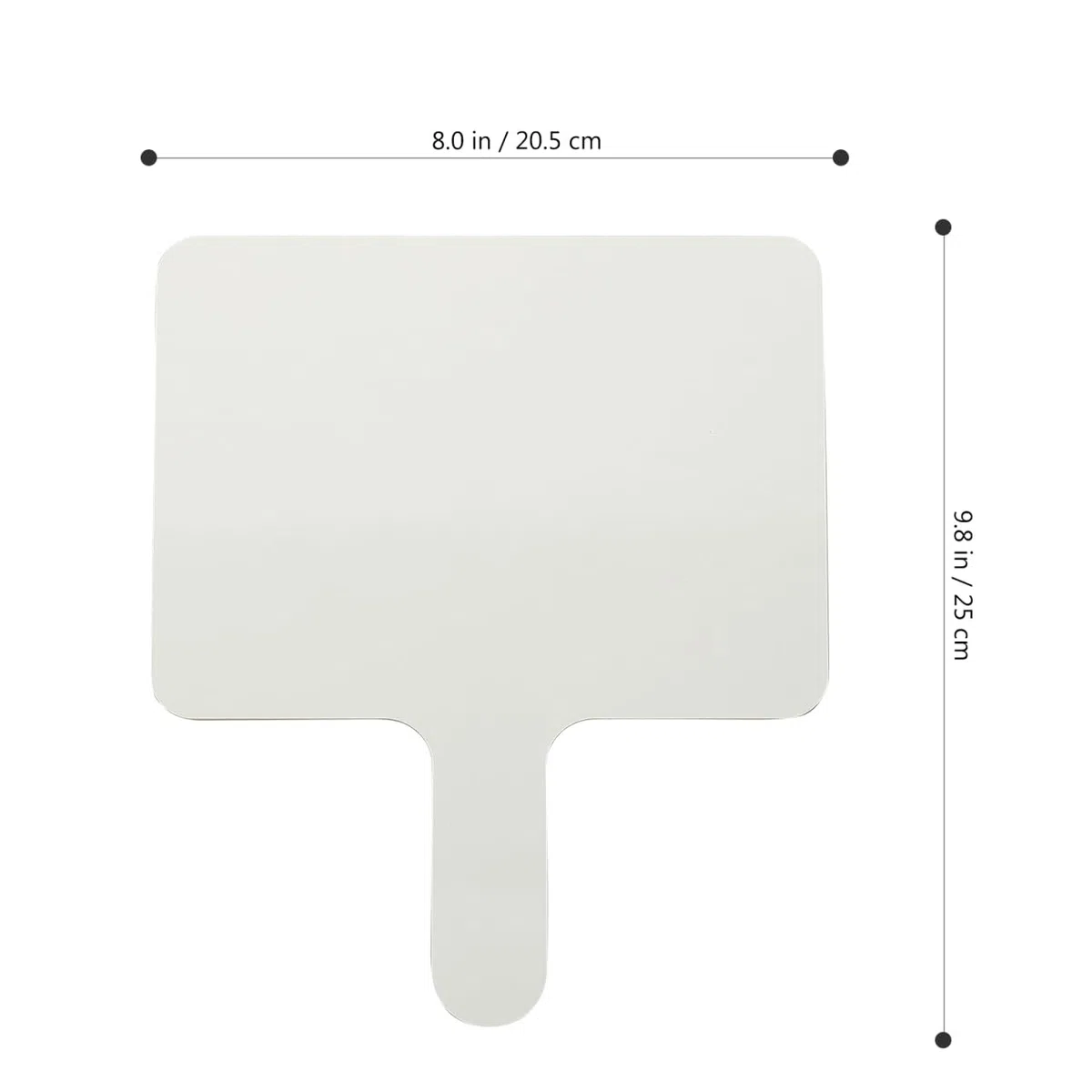 NUOBESTY Lavagna Cancellabile a Secco Doppia Faccia Con Manico Ergonomico Set 5 Paddle Riutilizzabili 9.65X8.07X0.59 Pollici Per Votazioni Risposte E Attività Didattiche