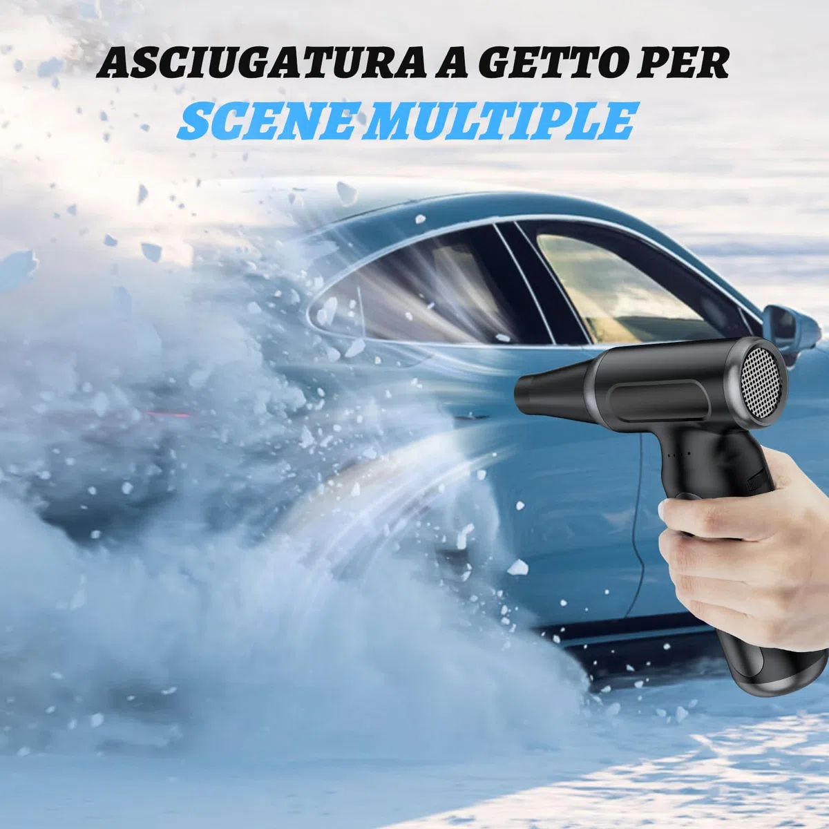Spolverino elettrico ad aria compressa - 200000 RPM Super Power Cordless Air Blower Duster, USB ricaricabile durevole 3-Gear regolabile Dust Blower Cleaner per PC, tastiera, esterno, casa e auto