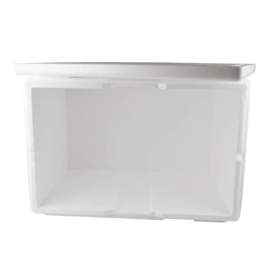 PZ 1 SCATOLA TERMICA MAXI LARGE GRANDE BIANCA RETTANGOLARE 60 X 40 ALTA 40 cm + COPERCHIO CASSA