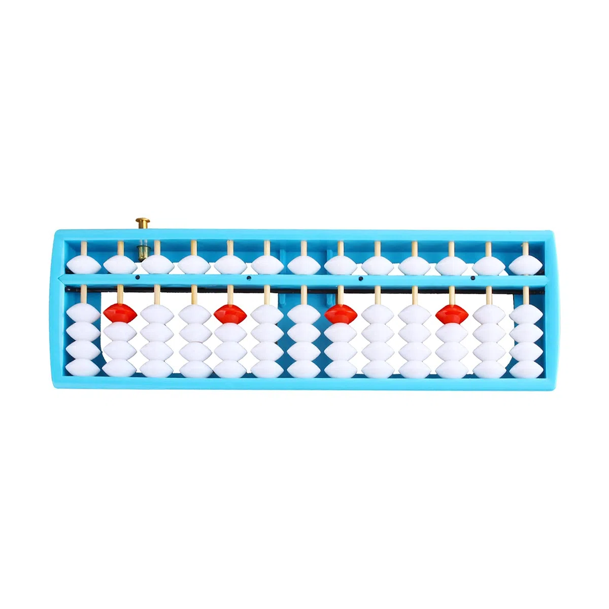 Larcele Perla Aritmetica Abaco conteggio con pulsante reset Forniture scolastiche per studenti13 colonna SP-02 (blu 1)