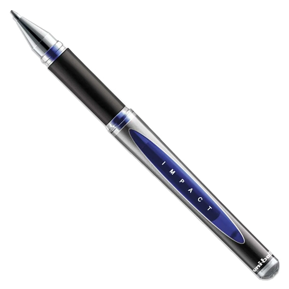 Uni-Ball Gel Impact - Penne a sfera a sfera, punta larga da 1 mm, nero, blu e rosso, confezione da 5