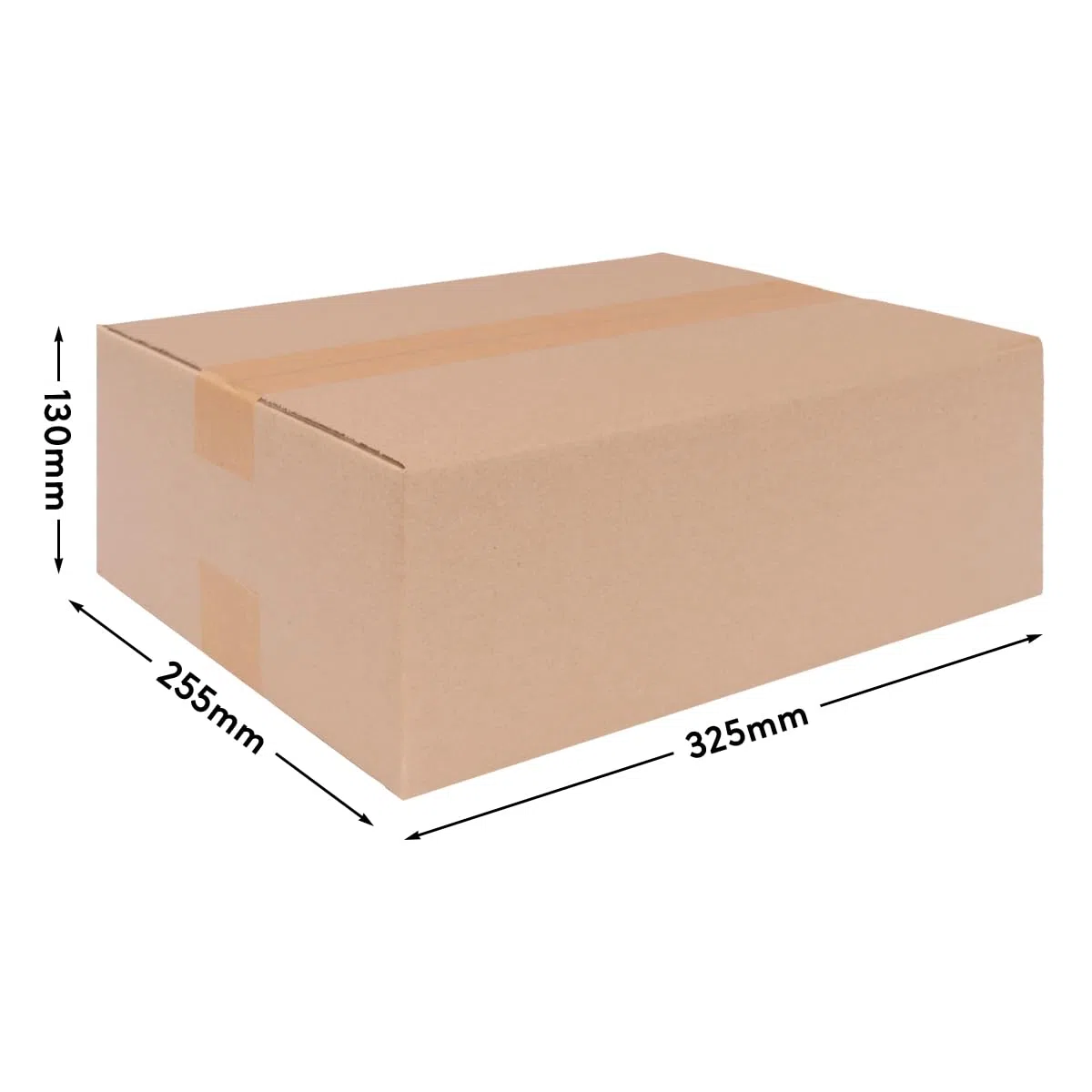 verpacking Scatole pieghevoli 320 x 250 x 120 mm KK 50 Marrone [Dimensione e quantità selezionabili] 1 onda medie scatole 50 pezzi