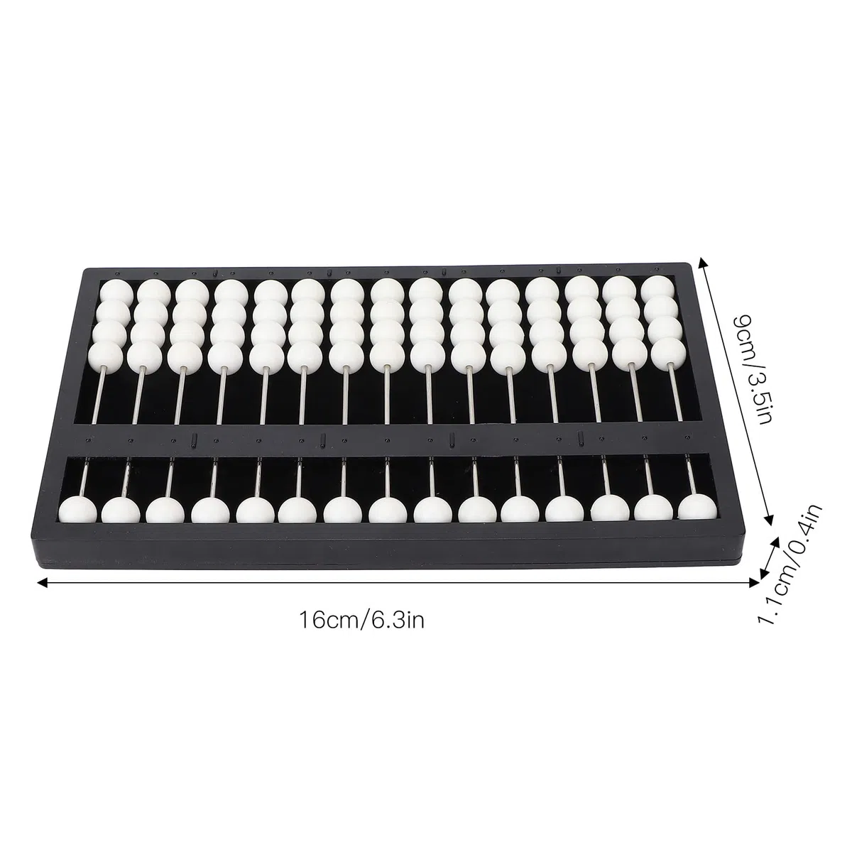 Septpenta Abaco per Non Vedenti, 6,3 X 3,5 X 0,4 Pollici Abaco a 15 Colonne per Non Vedenti, Design con Angoli Arrotondati, Ideale per Insegnare a Bambini e Adulti a Calcolare Rapidamente