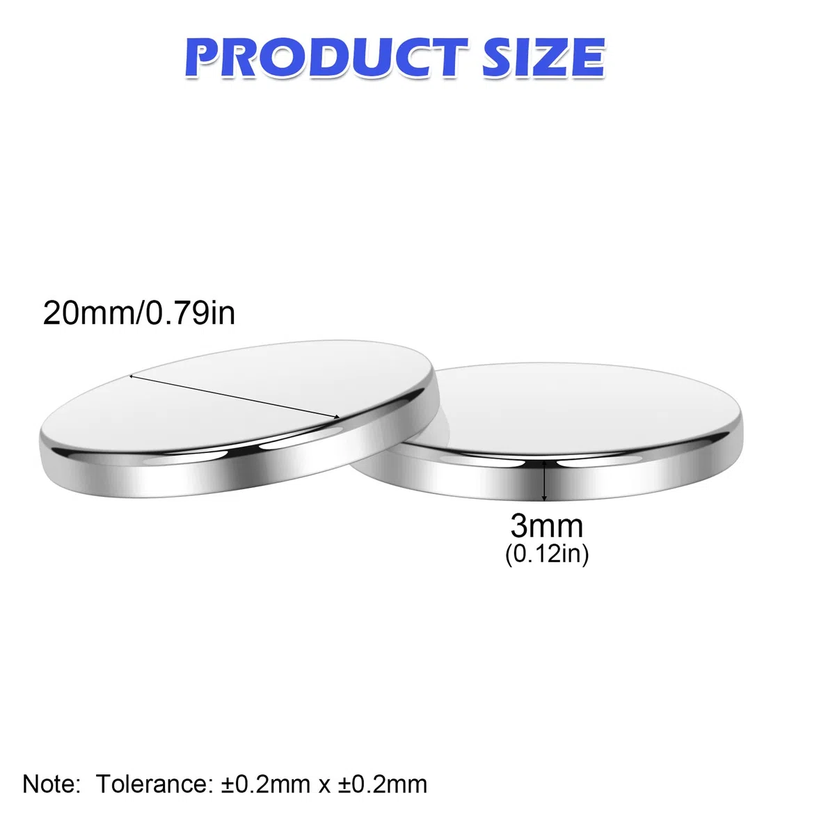 WuKong 20 Pezzo Magneti forti neodimio potente magnete calamita super forte da parete, Lavagna per il frigo Lavagna per ufficio Mini magneti rotondi per servizio pesante (20x 3mm)