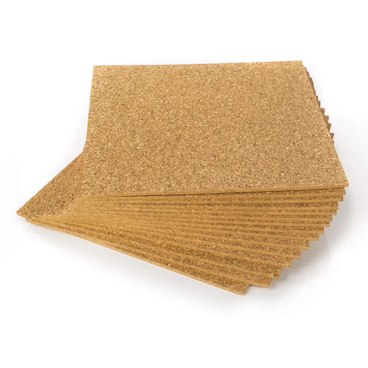 Fogli di sughero autoadesivi 300 x 300 x 4 mm (15 unità) Piastre in sughero isolanti e decorativi per pareti, pavimenti o fai da te