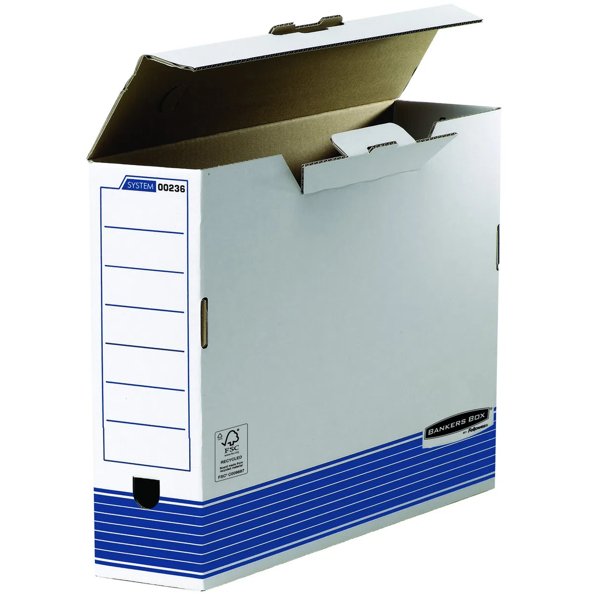 Bankers Box 0023601 Scatola Archivio A3 System, Dorso 100 mm, FSC, Confezione da 10 Pezzi