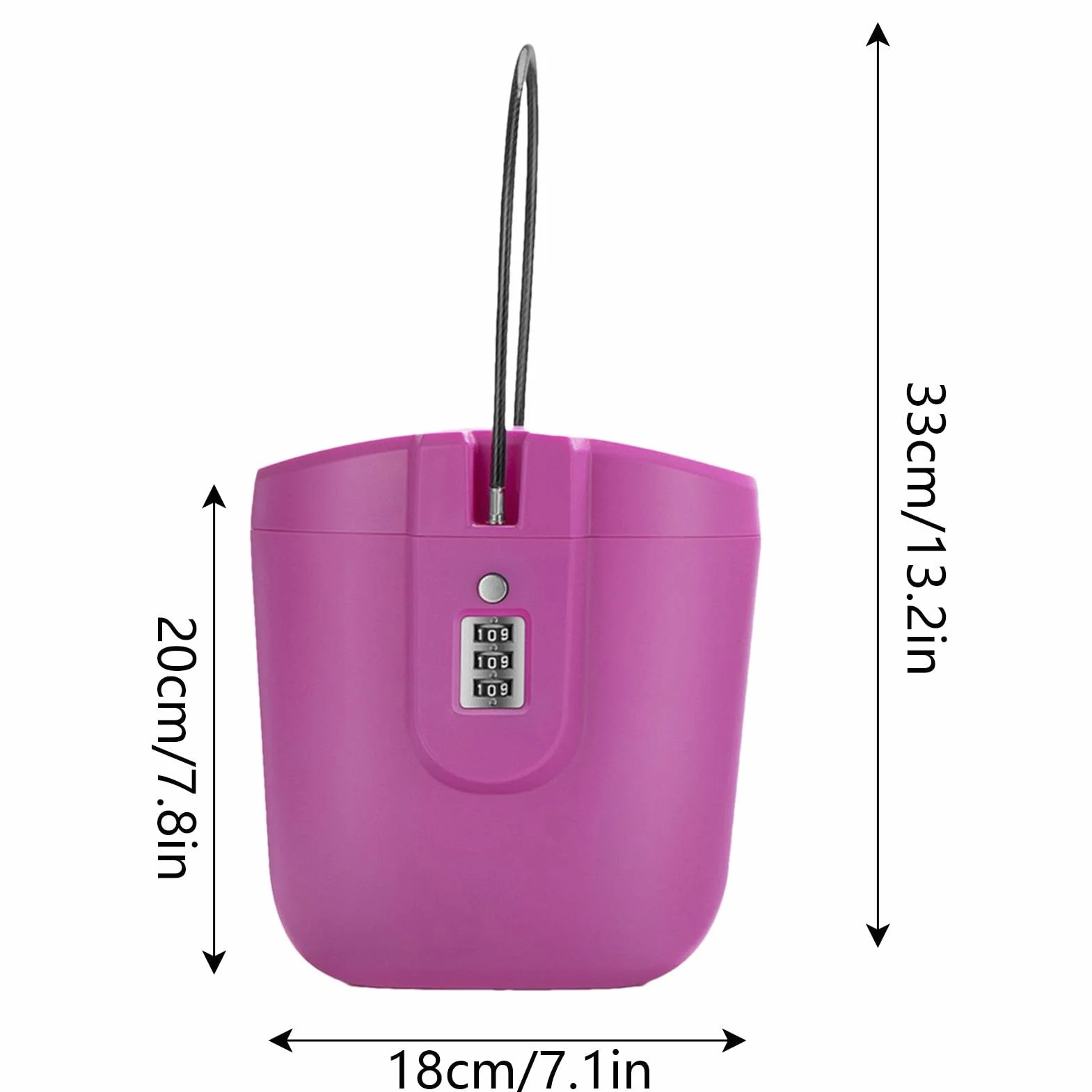 Scatola con lucchetto da spiaggia, portatile, custodia di sicurezza per spiaggia, 2 l, grande capacità per viaggi, cassaforte da spiaggia, agente immobiliare, oggetti personali, cassaforte da viaggio