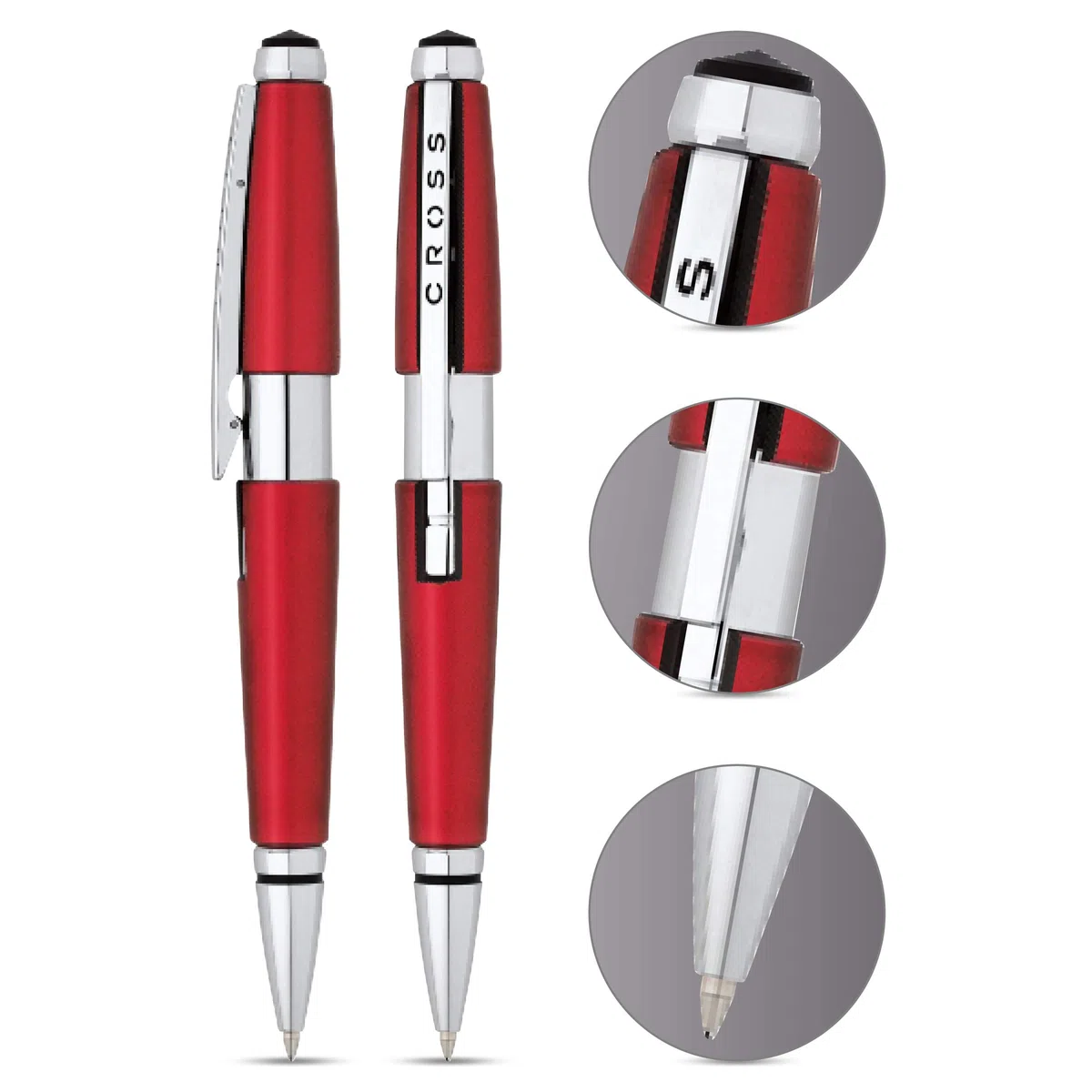 Cross Edge At0555-7 Capless Penna A Gel, Rosso
