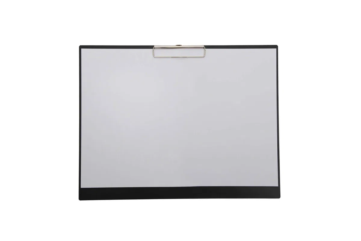 2340290 - Vassoio A3 orizzontale, in plastica, dimensioni 43 x 33 x 1,5 cm, apertura 0,8 cm, colore: Nero