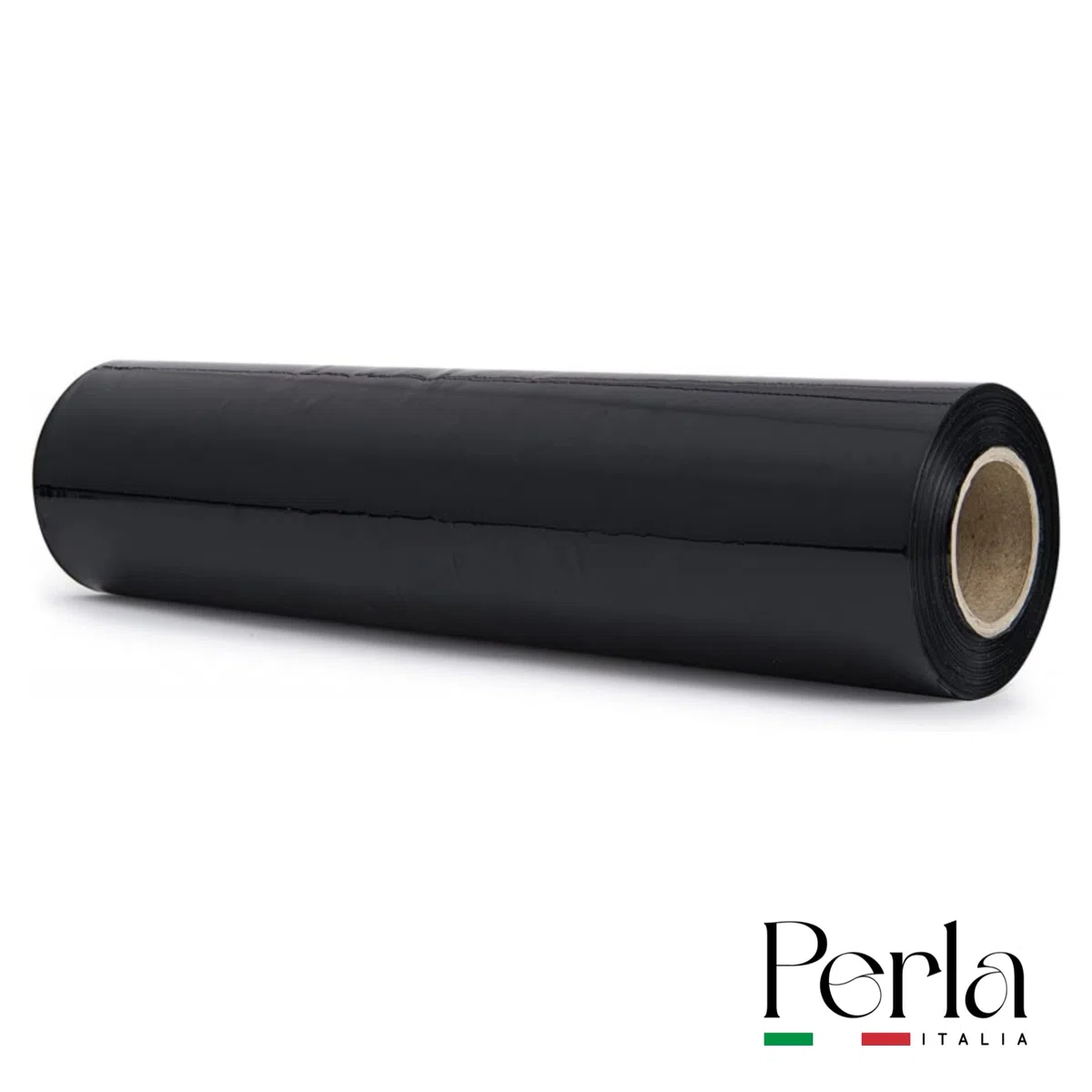 Perla, 6 Rotoli Film Estensibile Imballaggio, Pellicola Nera per Imballaggio, Bobina peso 2,4 Kg, Altezza 50 Cm Spessore 23mycron, Rotolo Pellicola Multiuso Extra Resistente per Spedizioni e Trasloco
