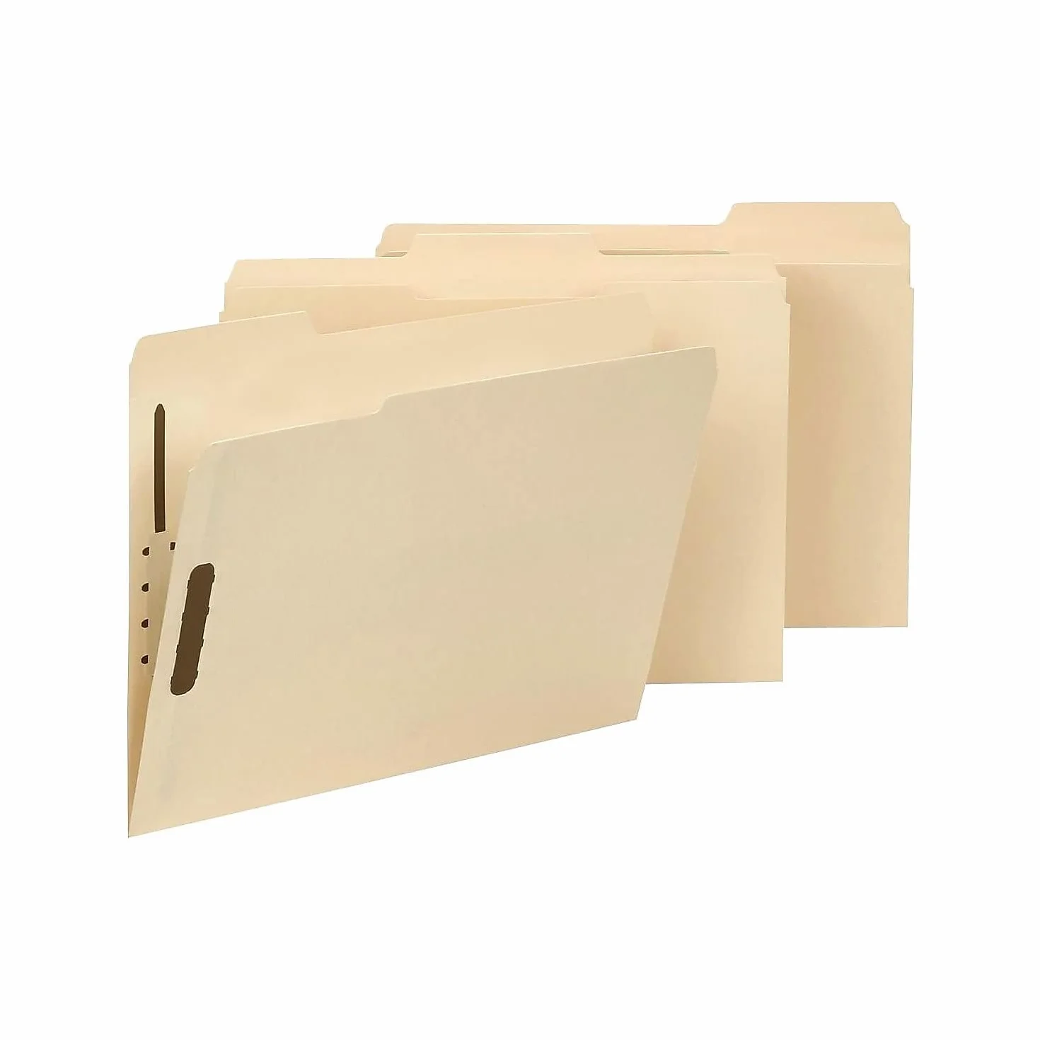 Smead Fastener Heavy-Duty file Folder, 2 Fasteners, 1/3-cut Tab, Letter size, Manila, 50 per box (14600)