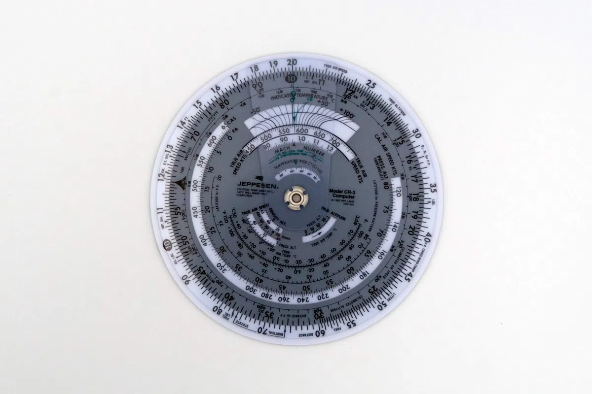 Jeppesen CR-3 Circular Flightcomputer - Calcolatore tecnico per la navigazione aerea - CR-3 Circular Computer