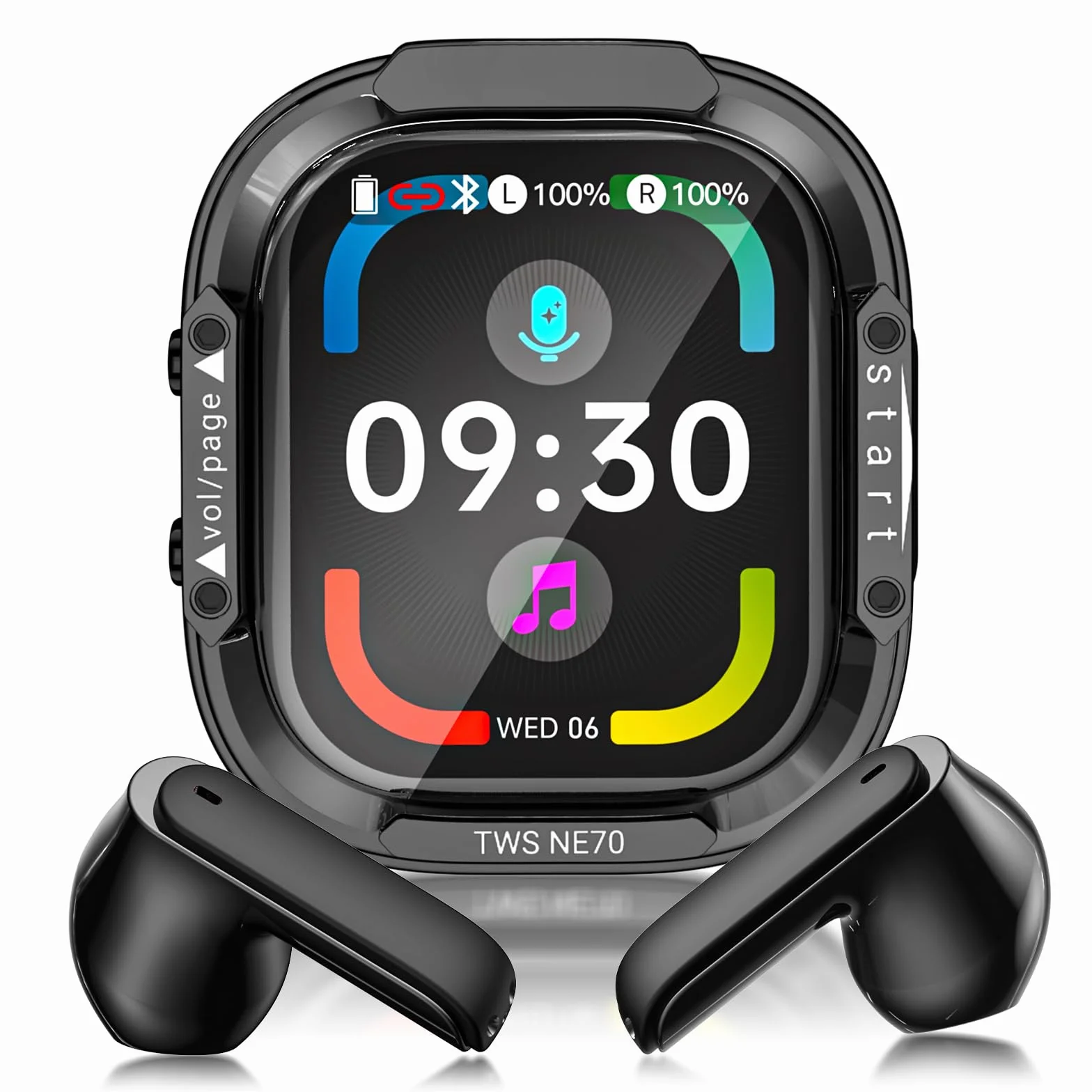 Cuffie Traduzione Simultanea con Schermo LCD, 150 Lingue/9 Modalità di Traduzione, Auricolari Traduttore Simultaneo Bluetooth 6.0, 60H Cuffie Traduttore Istantaneo con APP per Viaggi/Studio/Business