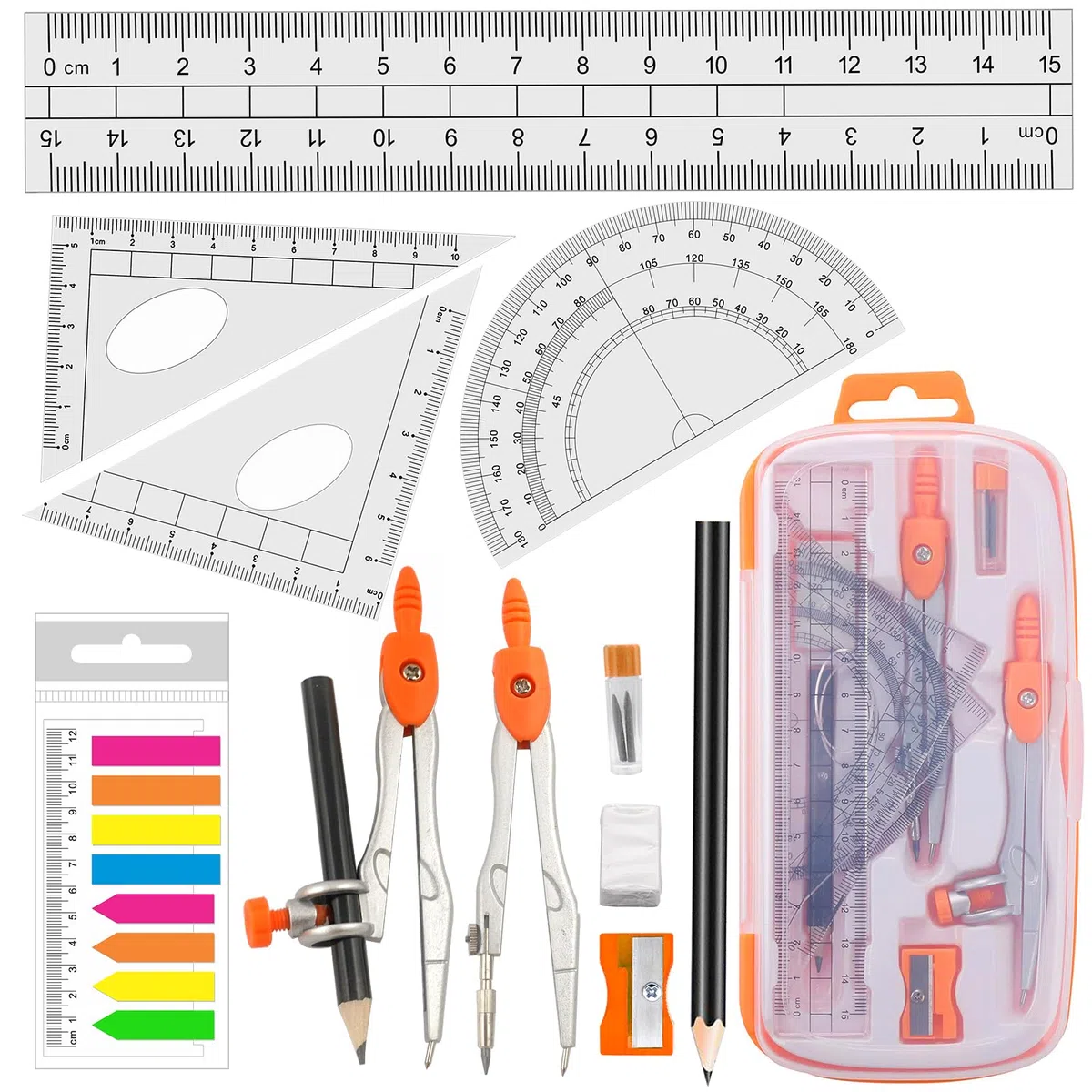 Set Compassi per tracciare geometria, Compassi di matematica Scuola