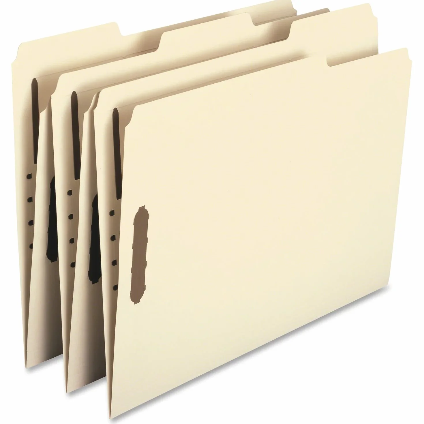 Smead Fastener Heavy-Duty file Folder, 2 Fasteners, 1/3-cut Tab, Letter size, Manila, 50 per box (14600)